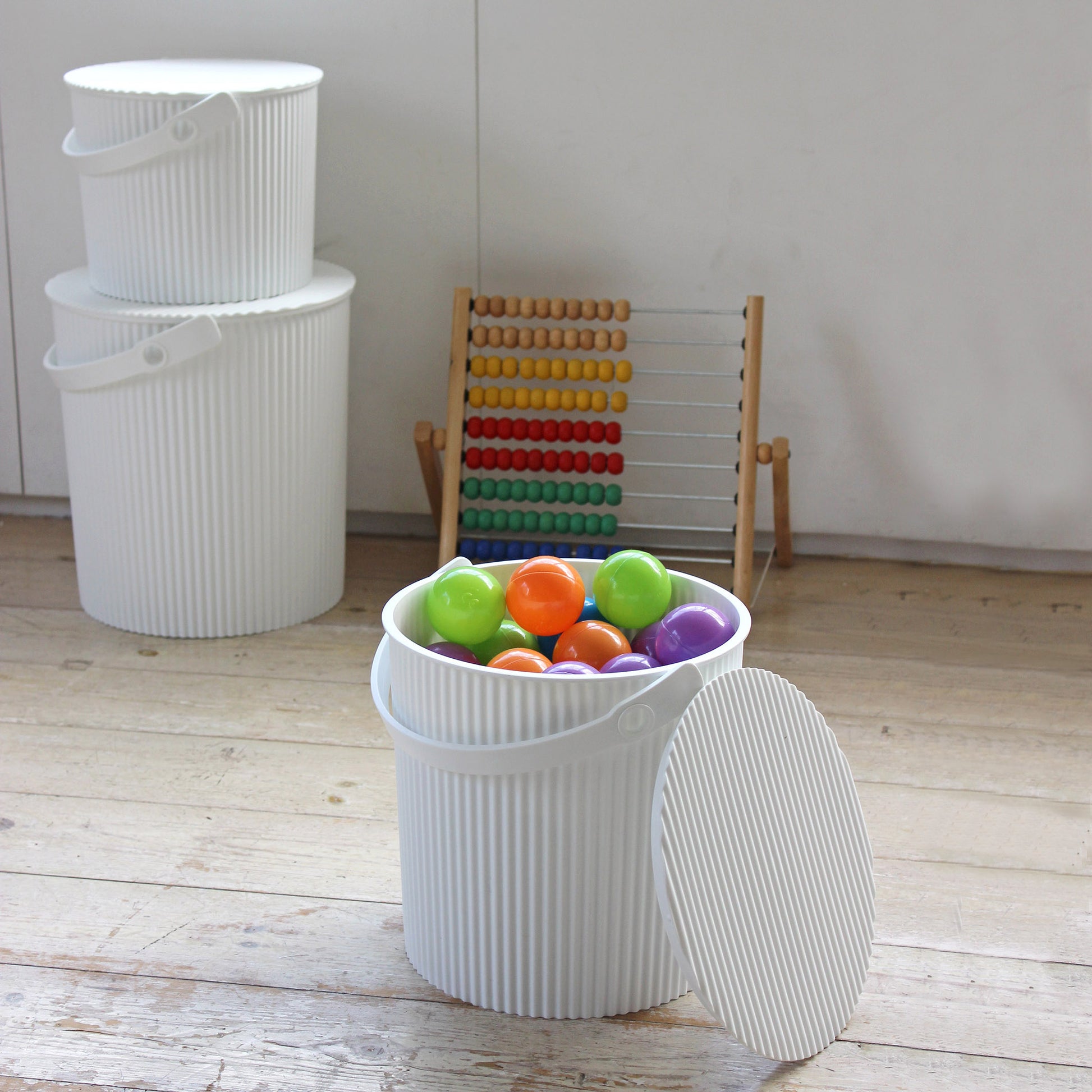 Opbergemmer Omnioutil Large Wit│Hachiman│art. 228820│diverse maten met speelgoed