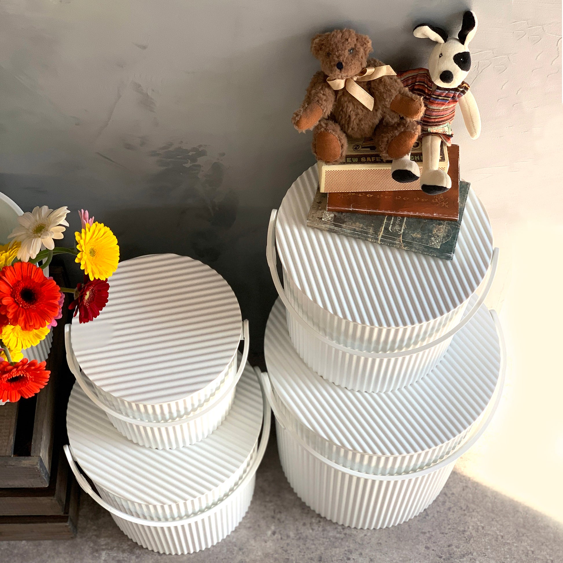 Opbergemmer Omnioutil Large Wit│Hachiman│art. 228820│diverse maten bovenaanzicht