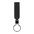 Orbitkey LoopZwart│Sleutelhange Leer│art. PLK1-BLK-101│voorkant met losse ring