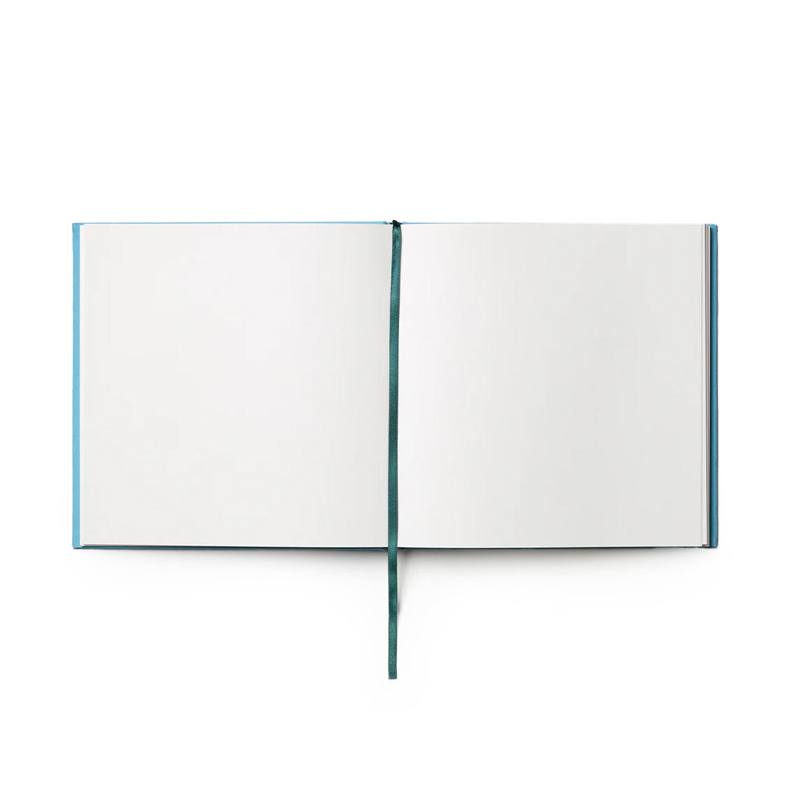Gastenboek Lichtblauw en Groen│Printworks│art. PW00374│opengeslagen blanco pagina's