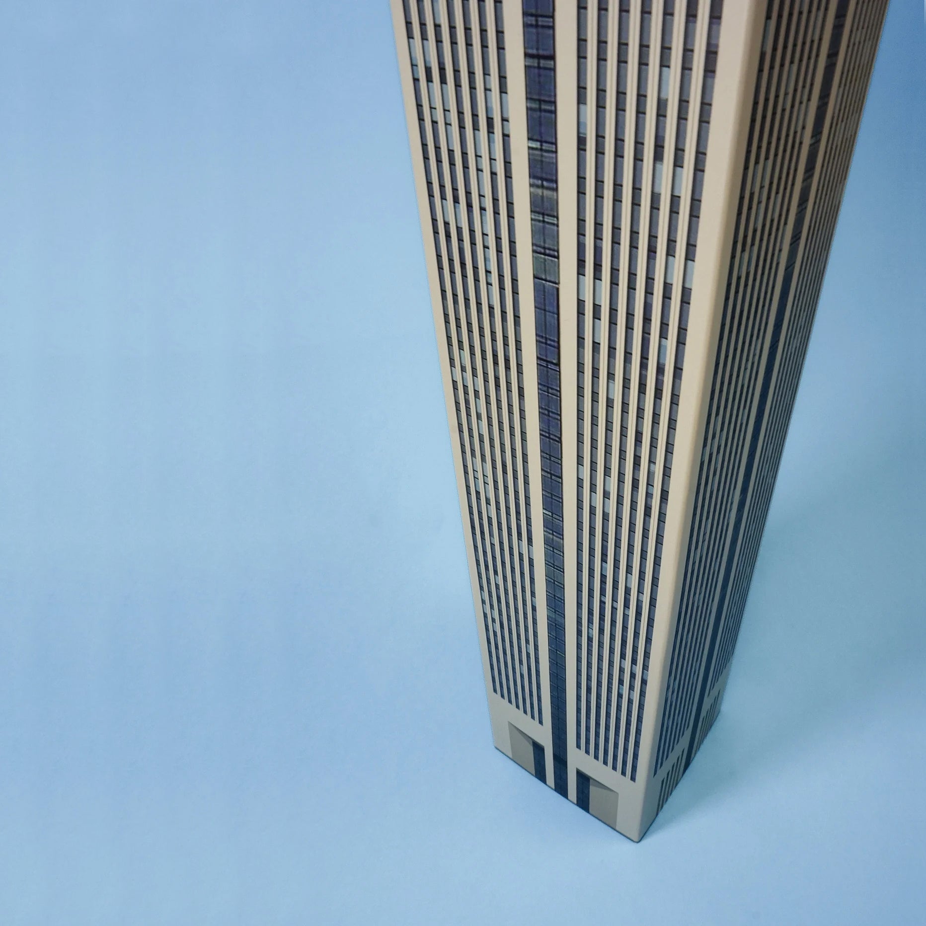 Memoblok Paperscraper Skyscraper Downtown│aanzicht van schuin boven