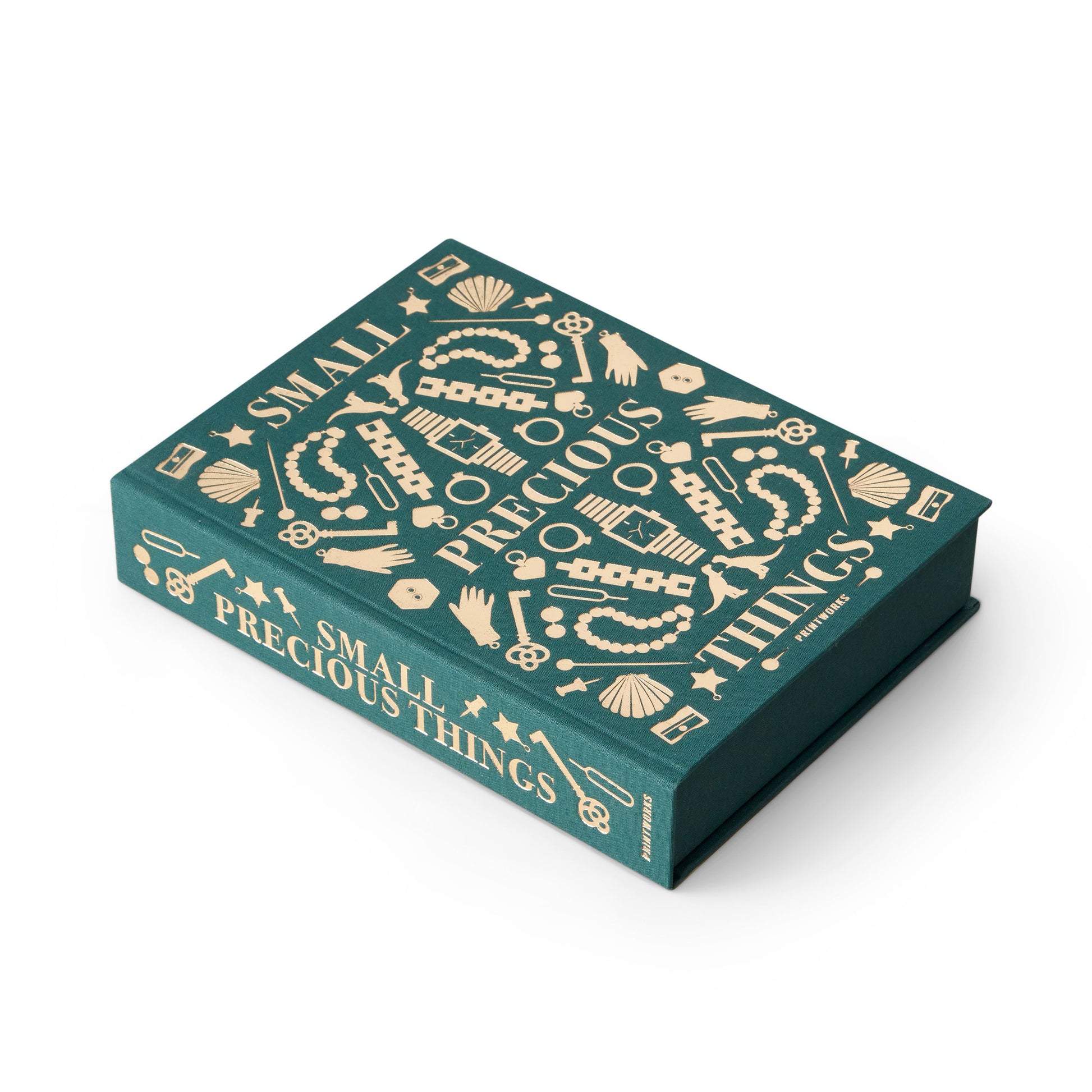 Juwelendoos Precious Things Groen│Printworks│PW00600│bovenaanzicht schuin