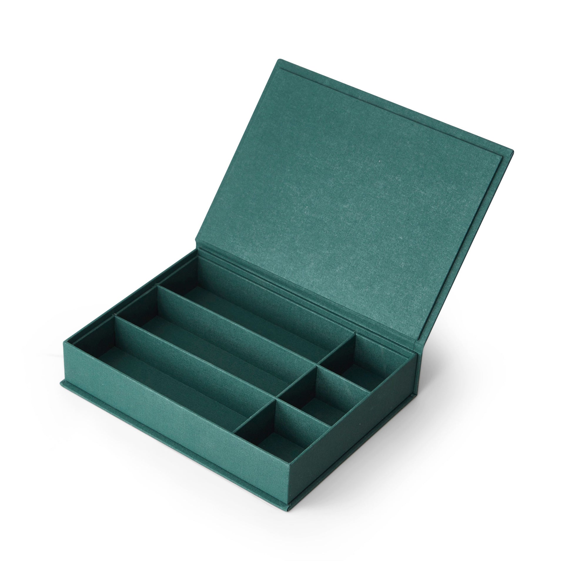 Juwelendoos Precious Things Groen│Printworks│PW00600│bovenaanzicht schuin met deksel geopend