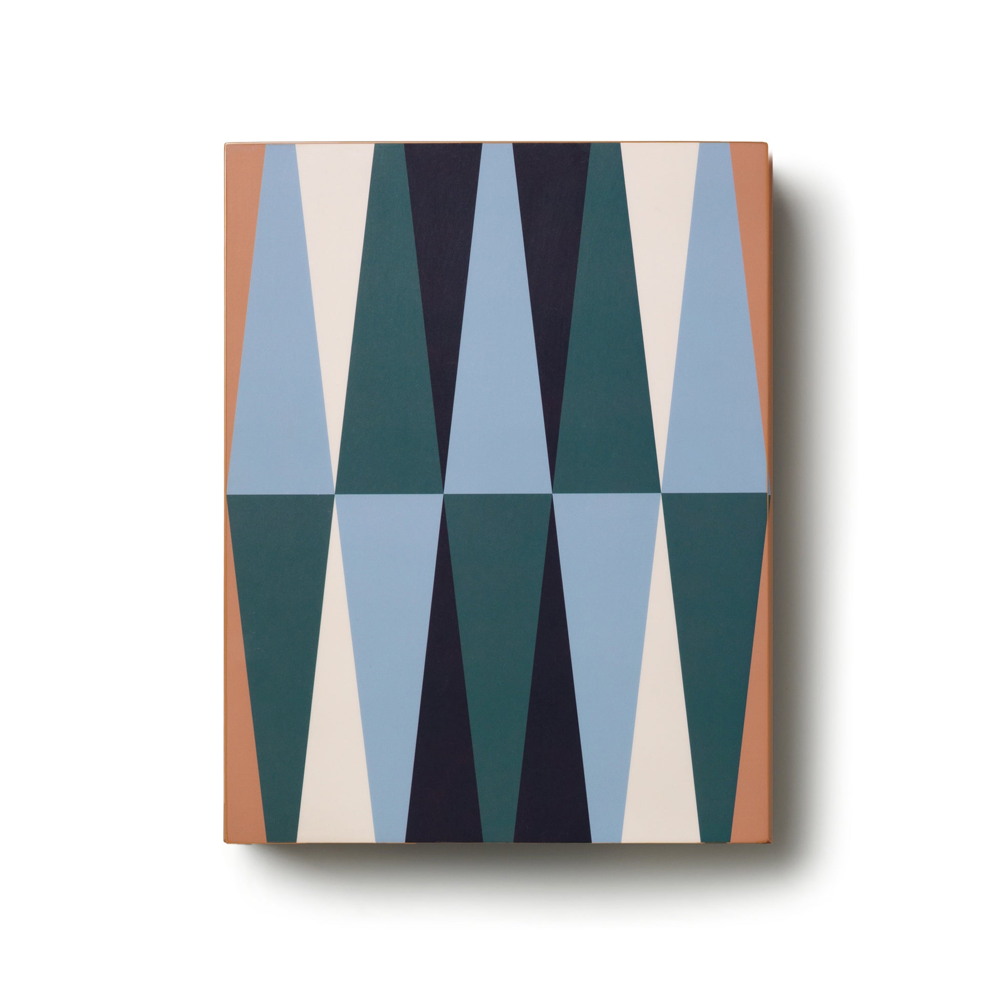 Backgammon Lacquered Bordspel│Printworks│art. PW00722│bovenaanzicht houten bord gesloten