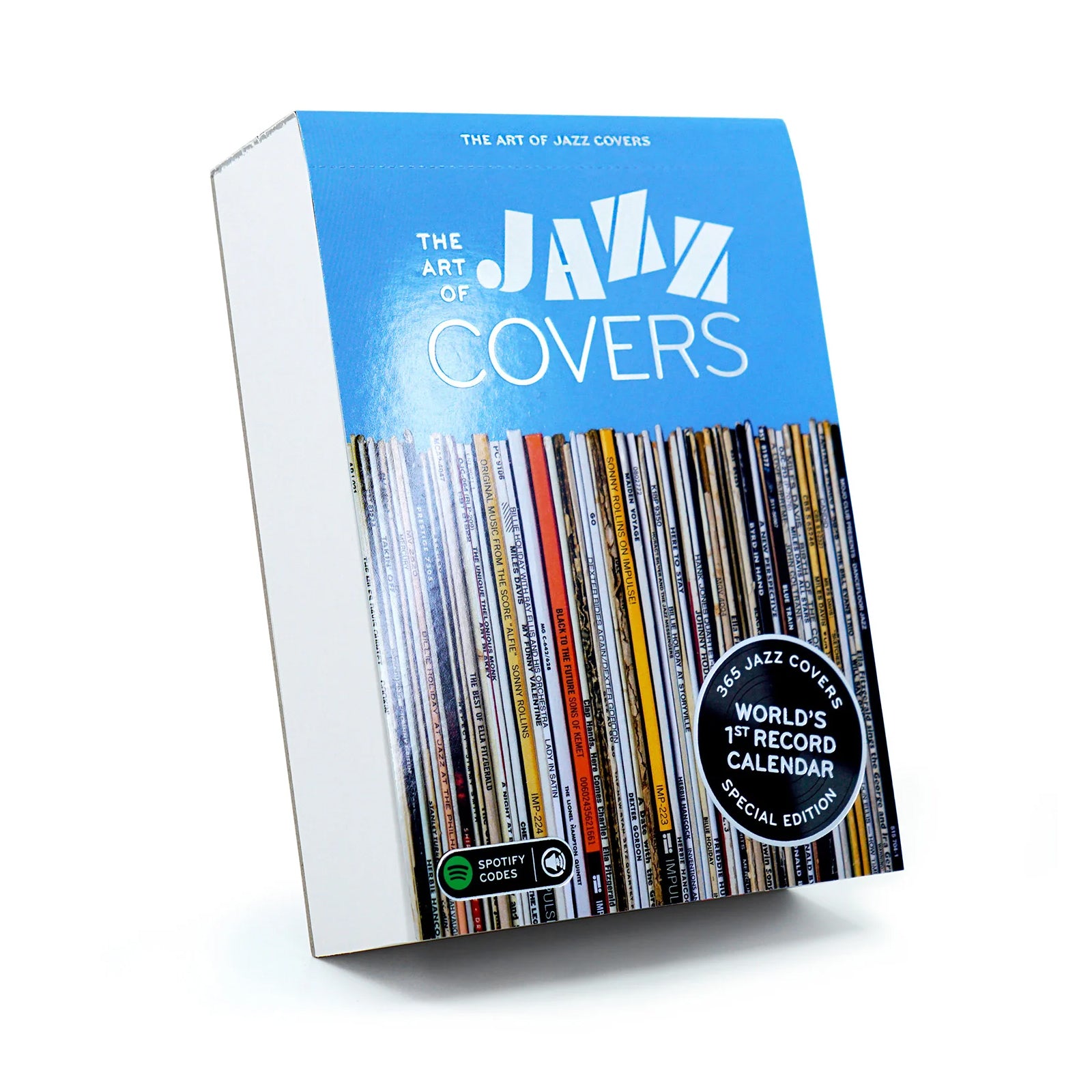 Scheurkalender The Art of Jazz Covers│Seltmann Publishers│vooraanzicht schuin