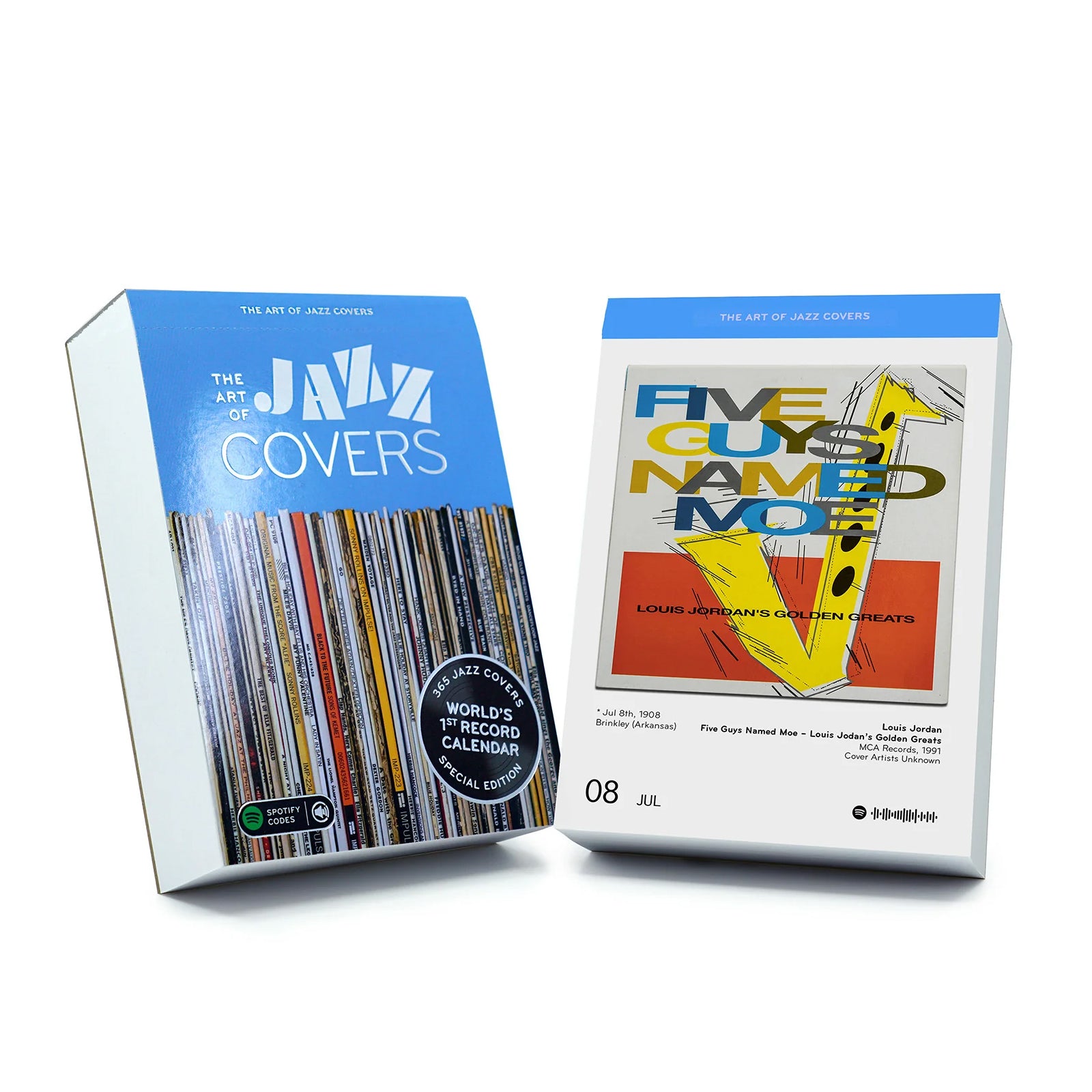 Scheurkalender The Art of Jazz Covers│Seltmann Publishers│voorkant en album Louis Jordan