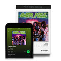 Scheurkalender The Art of metal Covers│Seltmann Publishers│pagina album Overkill met Spotify op telefoon