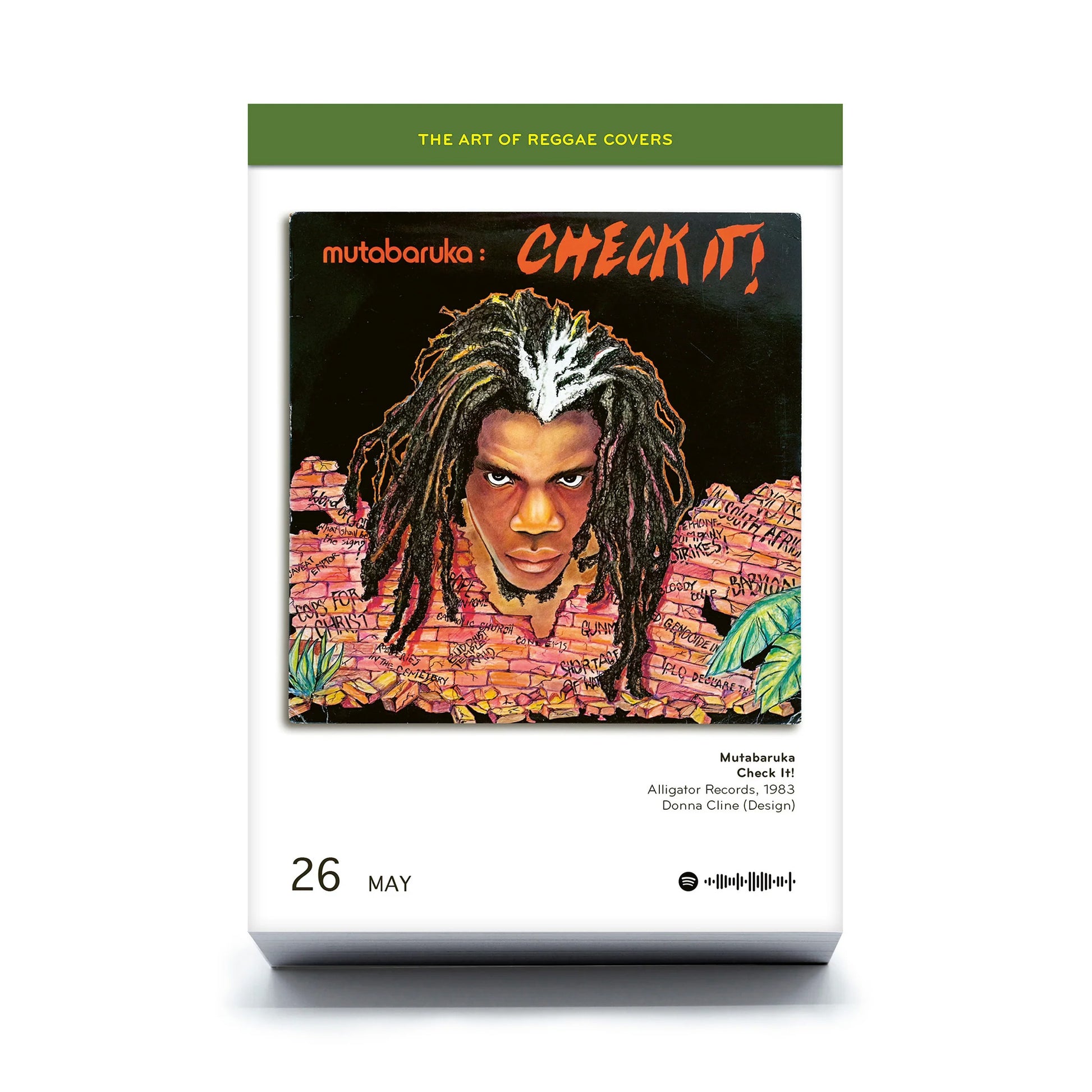 Scheurkalender The Art of reggae Covers│Platenhoezen│album Mutabaruka