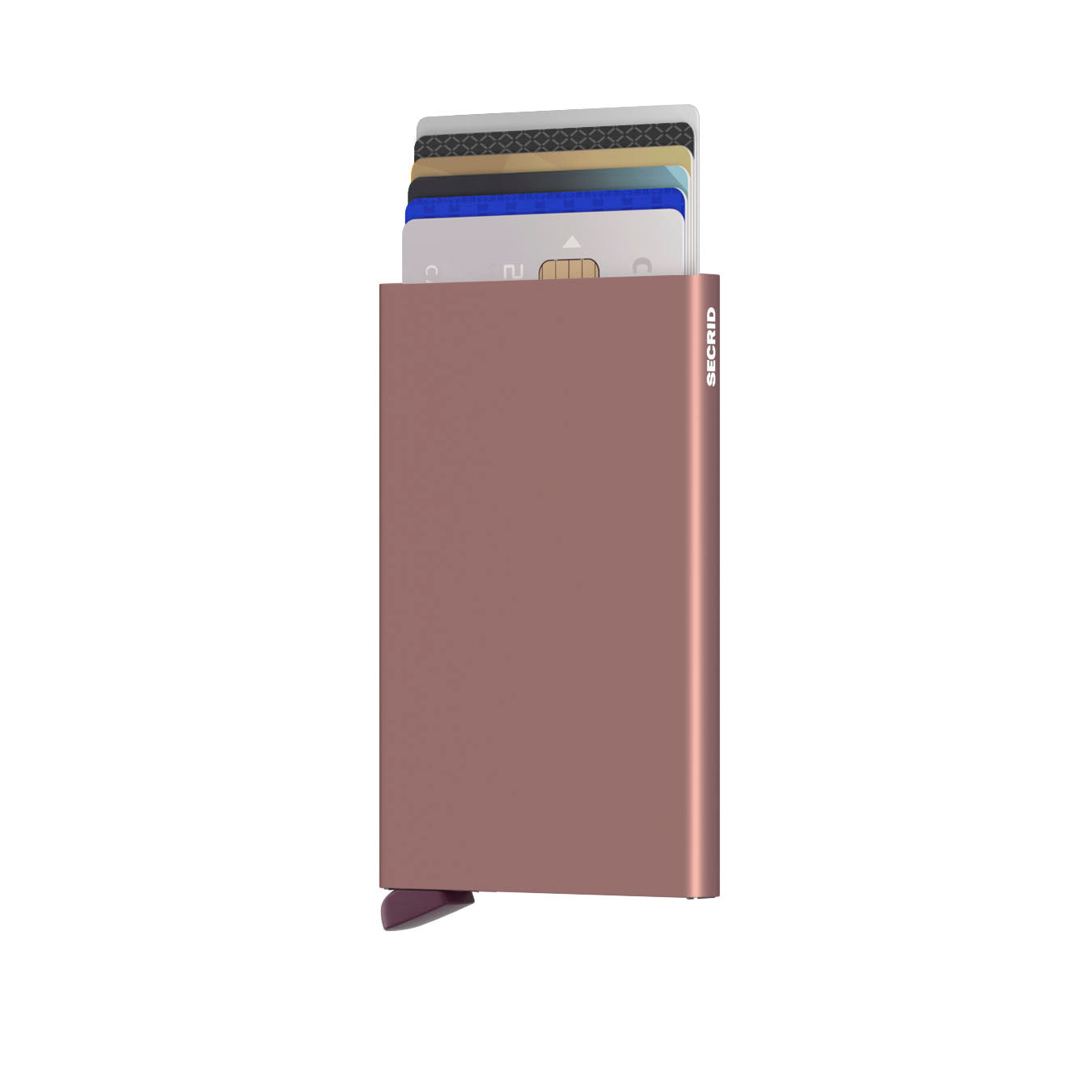 Secrid Cardprotector Rose│Pasjeshouder│voorkant met uitgeschoven pasjes│art. C-ROSE