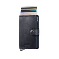 Secrid Miniwallet Premium Basco│Pasjeshouder│art. MBC-NAVY│voorkant met uitgeschoven pasjes