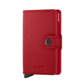 Secrid Miniwallet Crisple│Pasjeshouder │art. MC-Lipstick│voorkant met witte achtergrond
