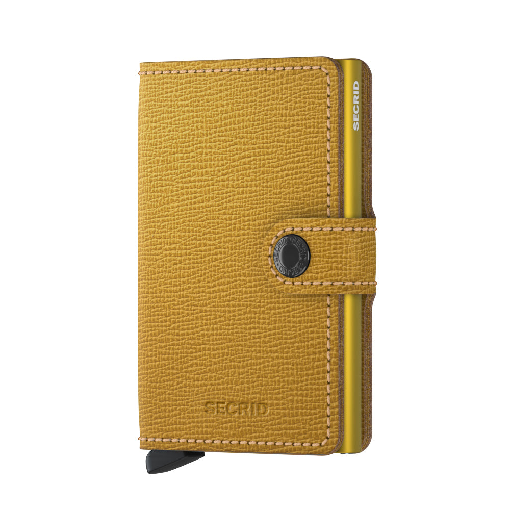 Secrid Miniwallet Crisple│Pasjeshouder│art. MC-OCHRE│voorkant met witte achtergrond