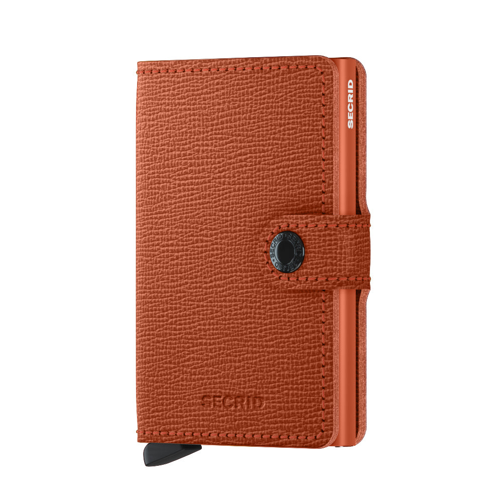 Secrid Miniwallet Crisple│Pasjeshouder│art. MC-PUMPKIN│voorkant met witte achtergrond