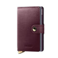 Secrid Miniwallet Premium Dusk│art. MDU-BORDEAUX│Pasjeshouder│voorkant met witte achtergrond