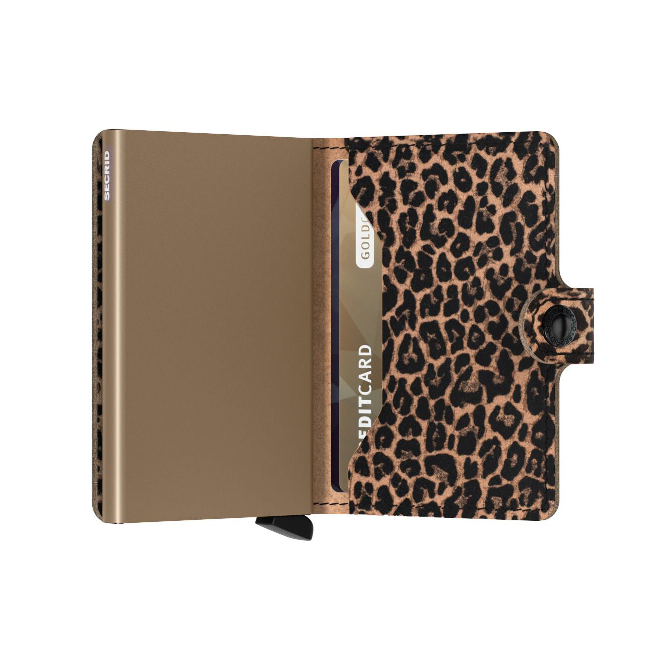 Secrid Miniwallet Leo│art. MLE-BEIGE│Pasjeshouder en Portemonnee│half open