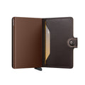 Secrid Miniwallet Original│art. M-CHOCOLATE│half geopend