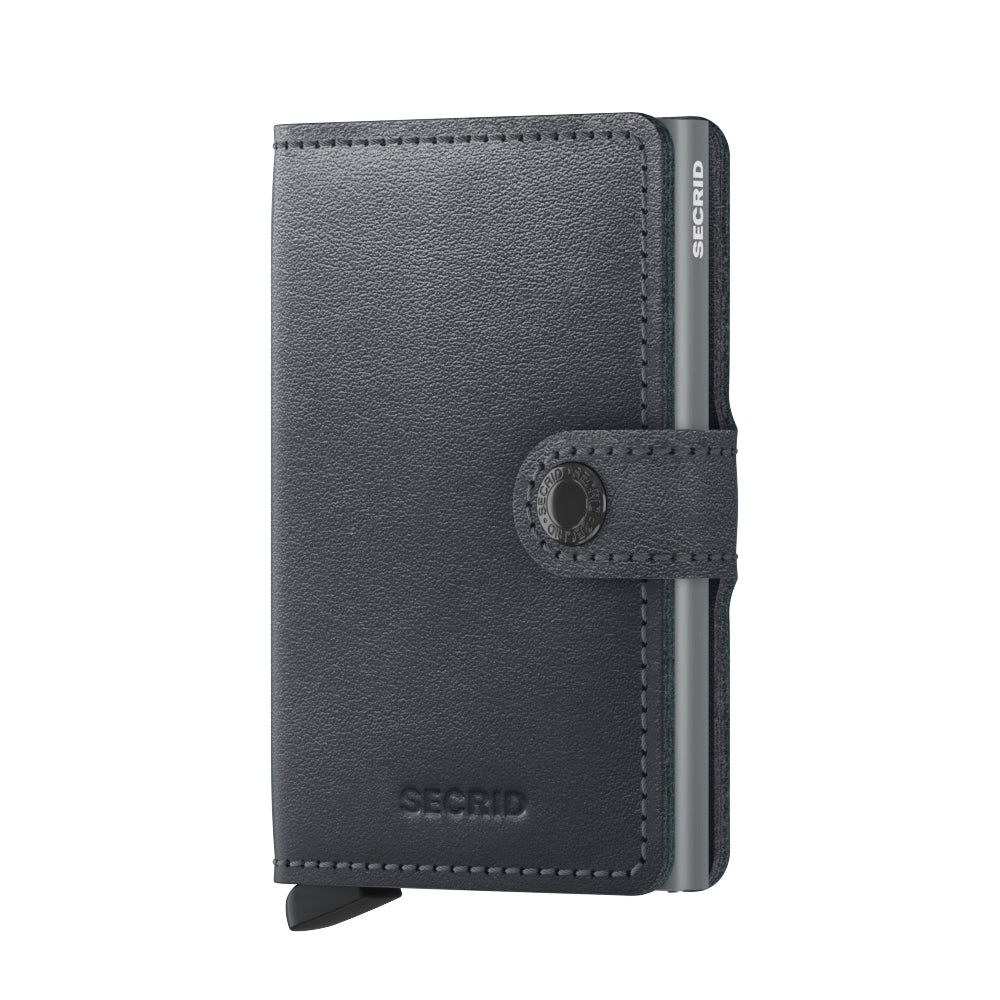 Secrid Miniwallet Original Grijs│Pasjeshouder en Portemonnee│art. M-GREY│voorkant met witte achtergrond