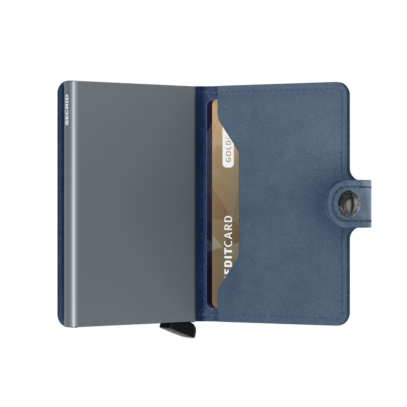 Secrid Miniwallet Original│art. M-ICE BLUE│Pasjeshouder en Portemonnee│half open