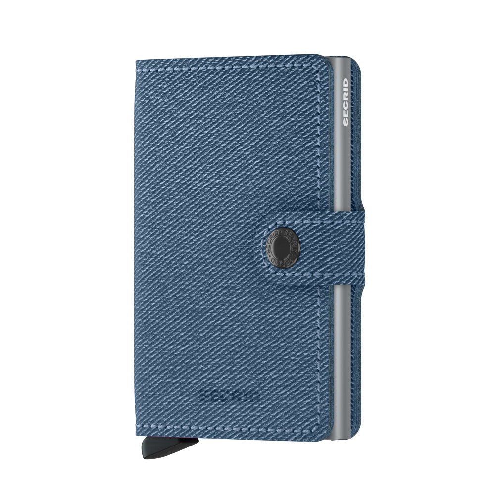 Secrid Miniwallet Twist│art. MTW-JEANS-BLUE││Pasjeshouder│voorkant met witte achtergrond