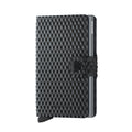 Secrid Miniwallet│Pasjeshouder│art. MCU-BLACK-TITANIUM│voorkant witte achtergrond