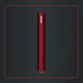 Secrid Slimwallet Matte│art. SM-BLACK-RED│Pasjeshouder│zijkant met leersoort op achtergrond