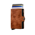 Secrid Twinwallet Dutch Martin│art. TDM-WHISKEY│Pasjeshouder│vooraanzicht met uitgeschoven pasjes