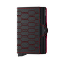 Secrid Twinwallet Fuel│art. TFU-BLACK-RED│Pasjeshouder│voorkant met witte achtergrond