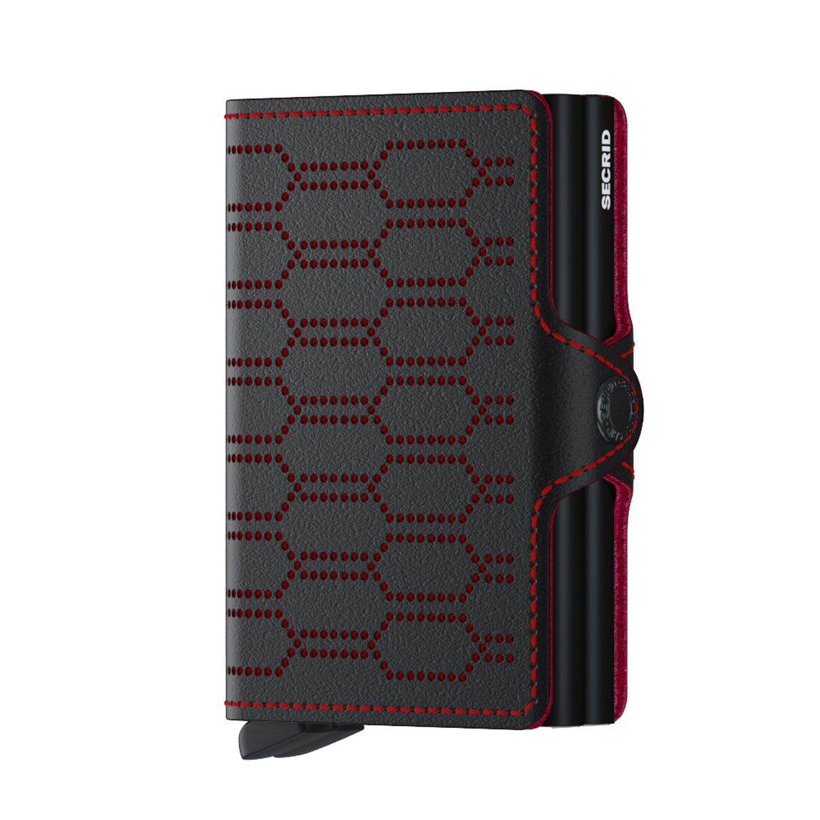 Secrid Twinwallet Fuel│art. TFU-BLACK-RED│Pasjeshouder│voorkant met witte achtergrond