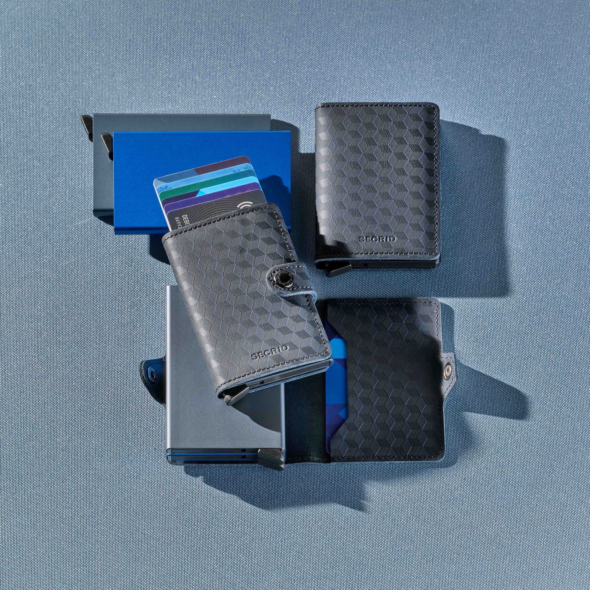 Secrid twinwallet Optical│art. TOP-TITANIUM-BLUE│Pasjeshouder│diverse modellen leersoort