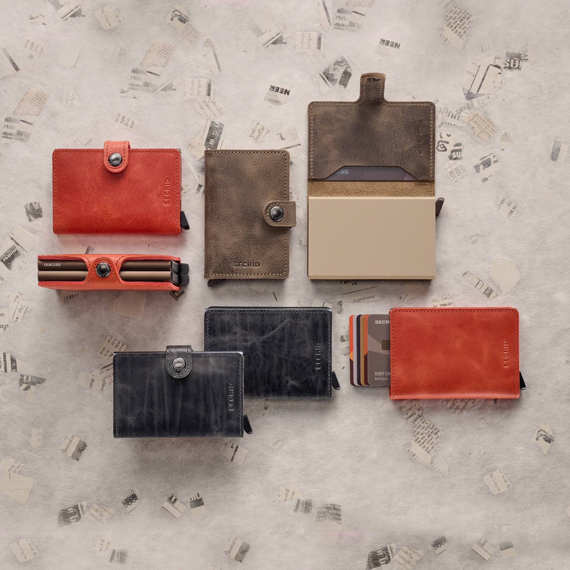 Secrid Twinwallet Vintage│Pasjeshouder│art. TV-ORANGE│in grope met Dutch Martin Nightblue