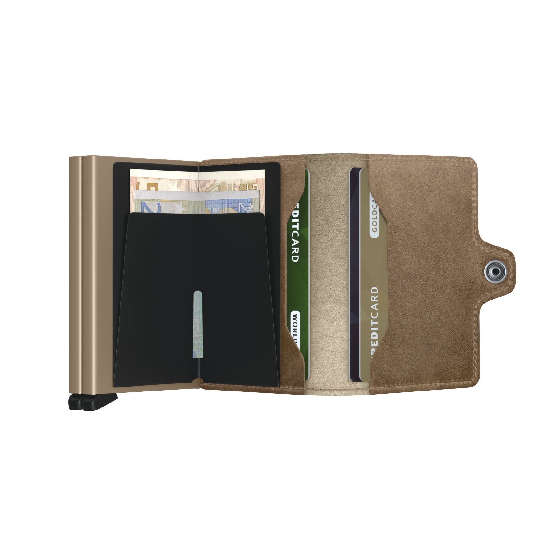 Secrid Twinwallet Vintage│Pasjeshouder│art. TV-ORANGE│geopend met contant geld