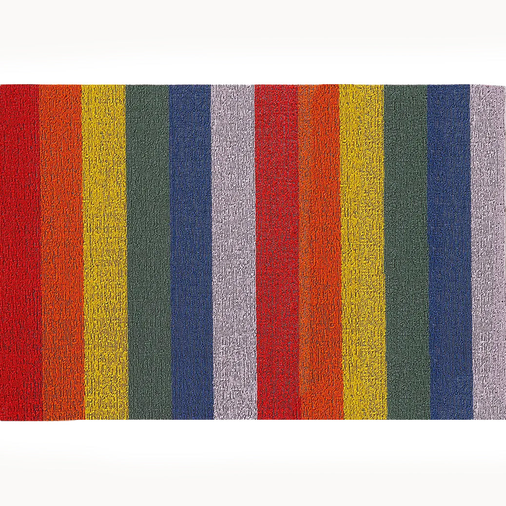 Chilewich Shag Deurmat 46x71 Pride Rainbow│art. 200872-001│bovenaanzicht met verticale streep