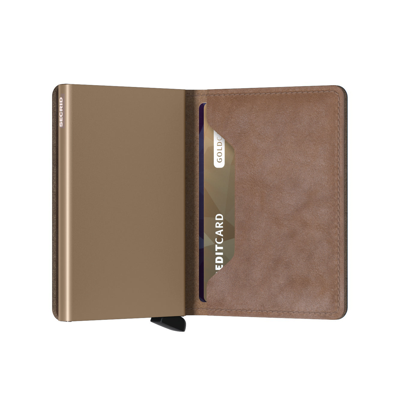 Secrid Slimwallet Vintage│art. SV-TAUPE│pasjeshouder en portemonnee│half open