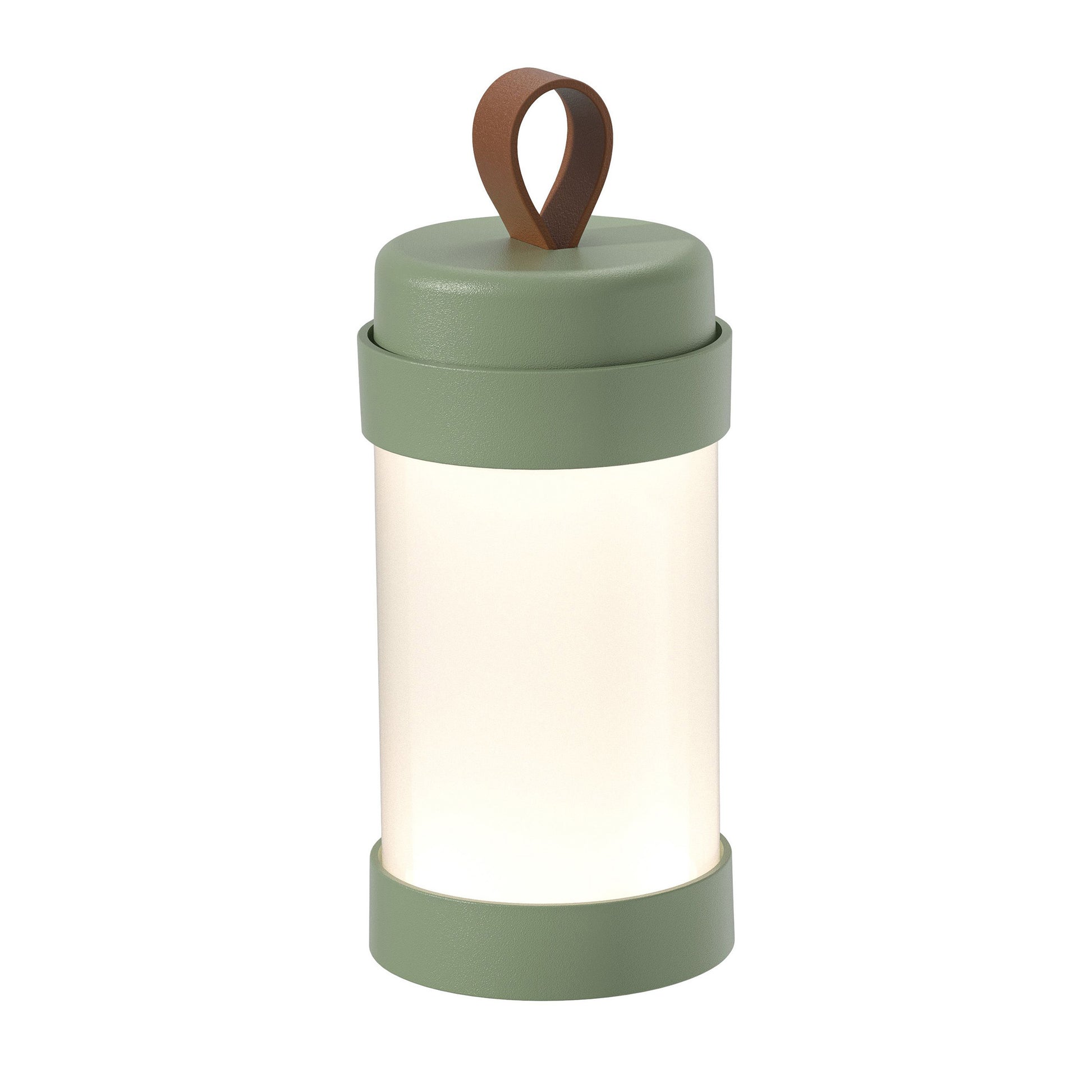 Alva Oplaadbare Tafellamp Olijfgroen│Buitenverlichting│Sompex│art. 78443│voorkant met witte achtergrond