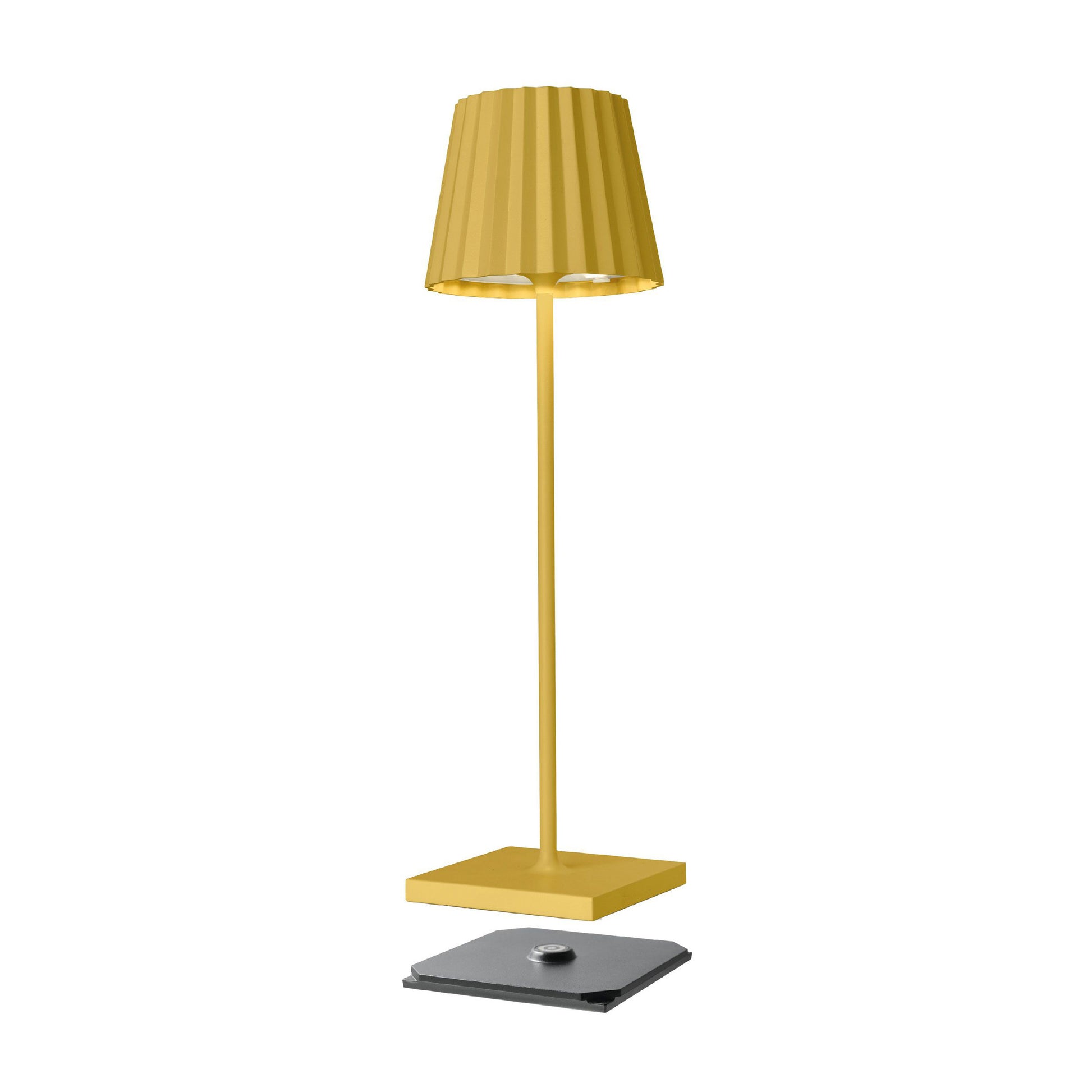 Sompex Troll 2.0 Geel│Oplaadbare tafellamp│Buitenverlichting│art. 78172│met draadloze oplader