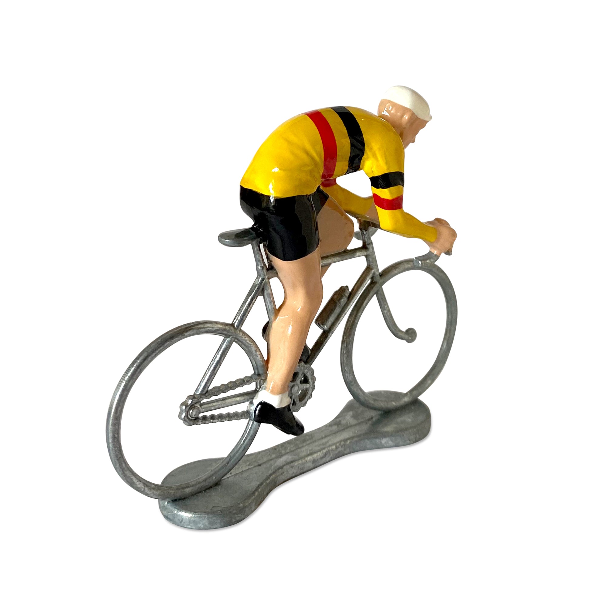 Miniatuur Wielrenner Sprinter Gele Trui België│Bernard&Eddy│art. 303360│achterkant schuin