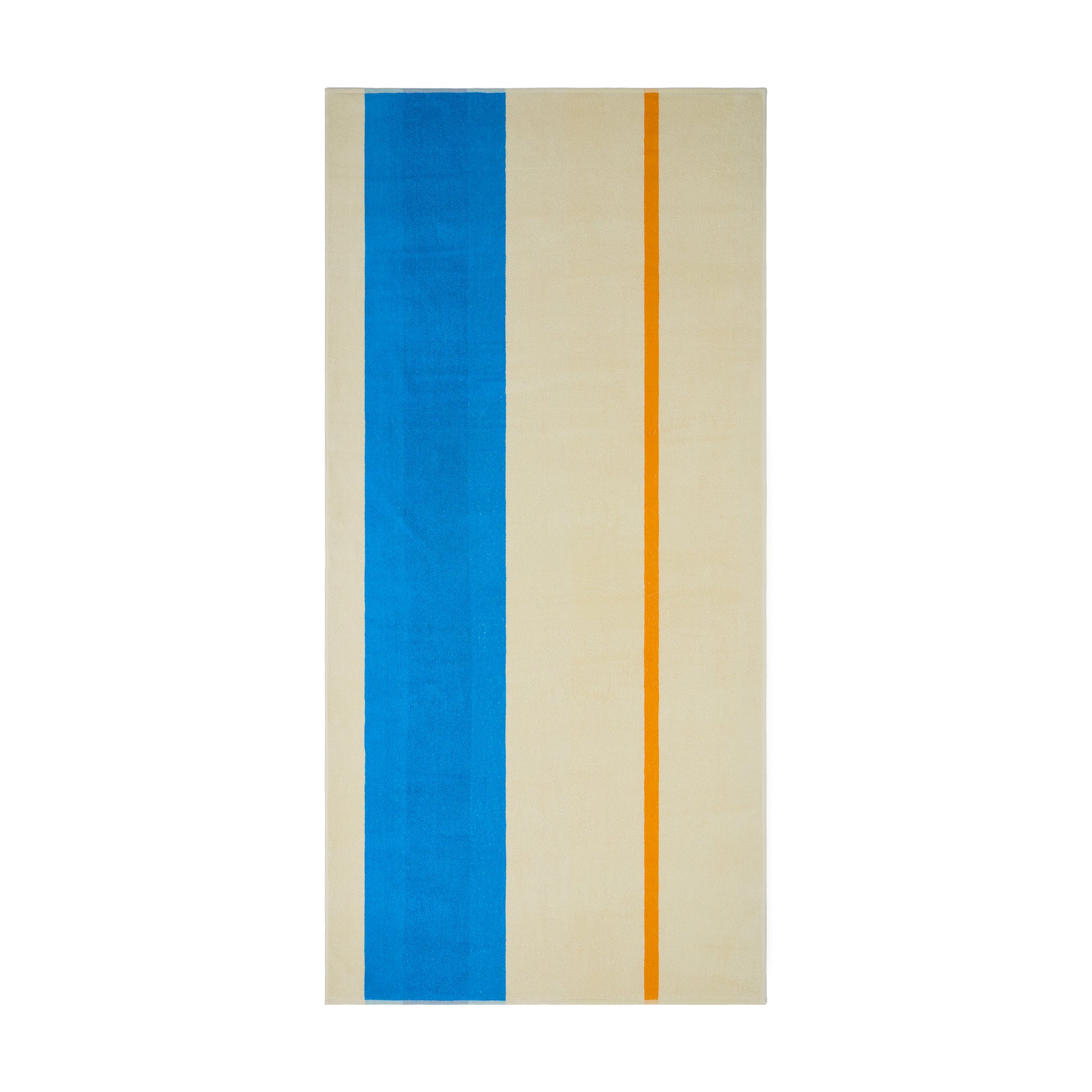 Strandlaken Martens & Martens Aqua Orange Purple & Yellow Suite702│art. CMMTT90AQORPUYE│voorkant met witte achtergrond