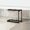 Happy Sinks Wijnglazenrek Wit Vaatwasser│Magisso│art. EB-HS-045│op aanrecht met glazen