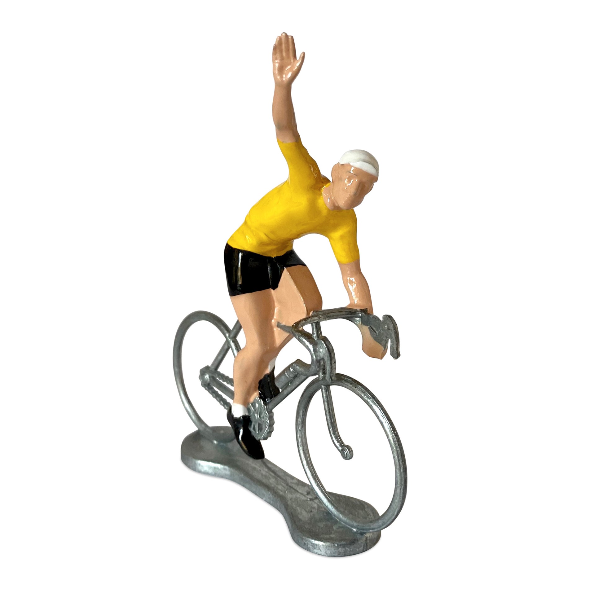 Miniatuur Wielrenner Winnaar gele Trui│Bernard&Eddy│art. 303520│voorkant schuin