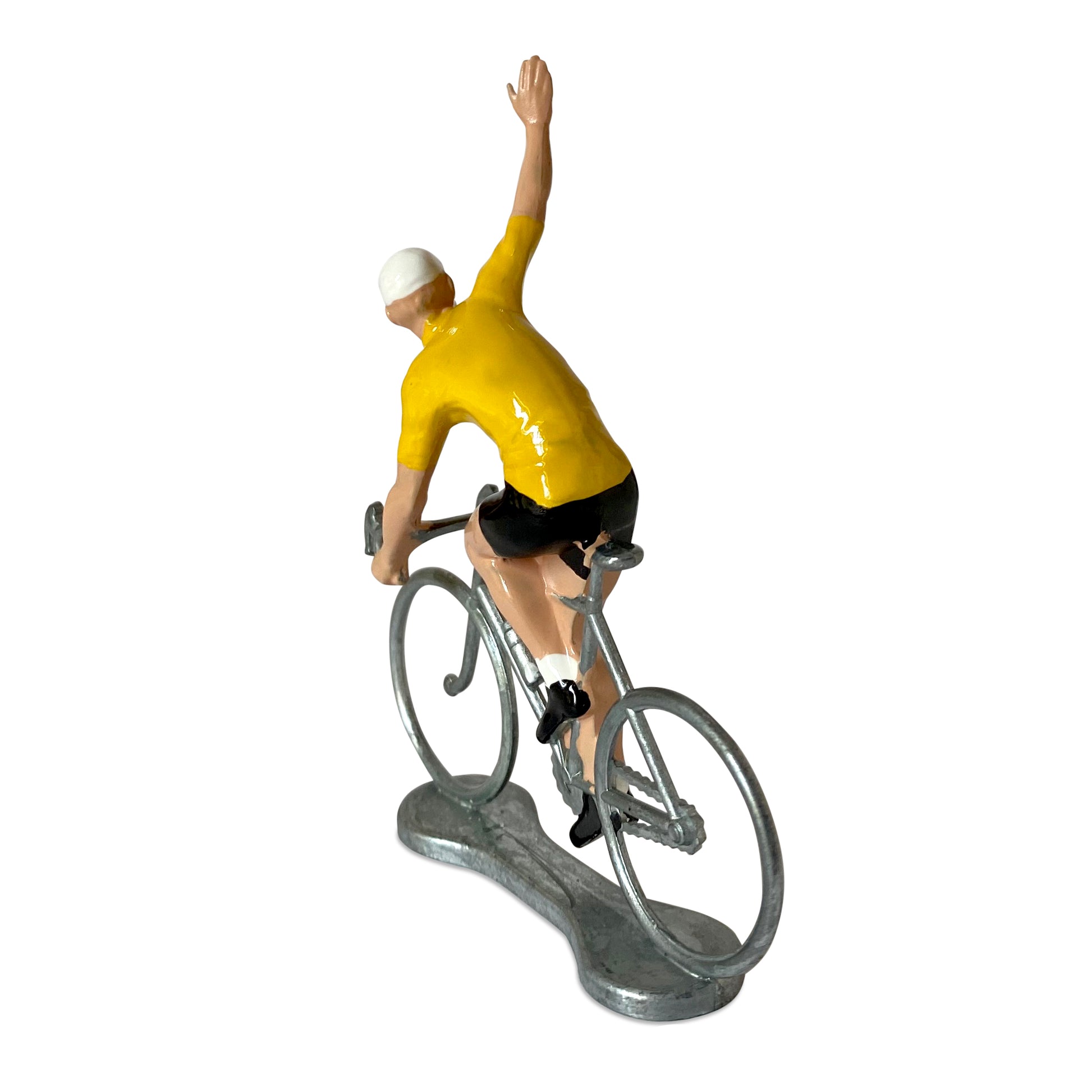 Miniatuur Wielrenner Winnaar gele Trui│Bernard&Eddy│art. 303520│achterkant schuin