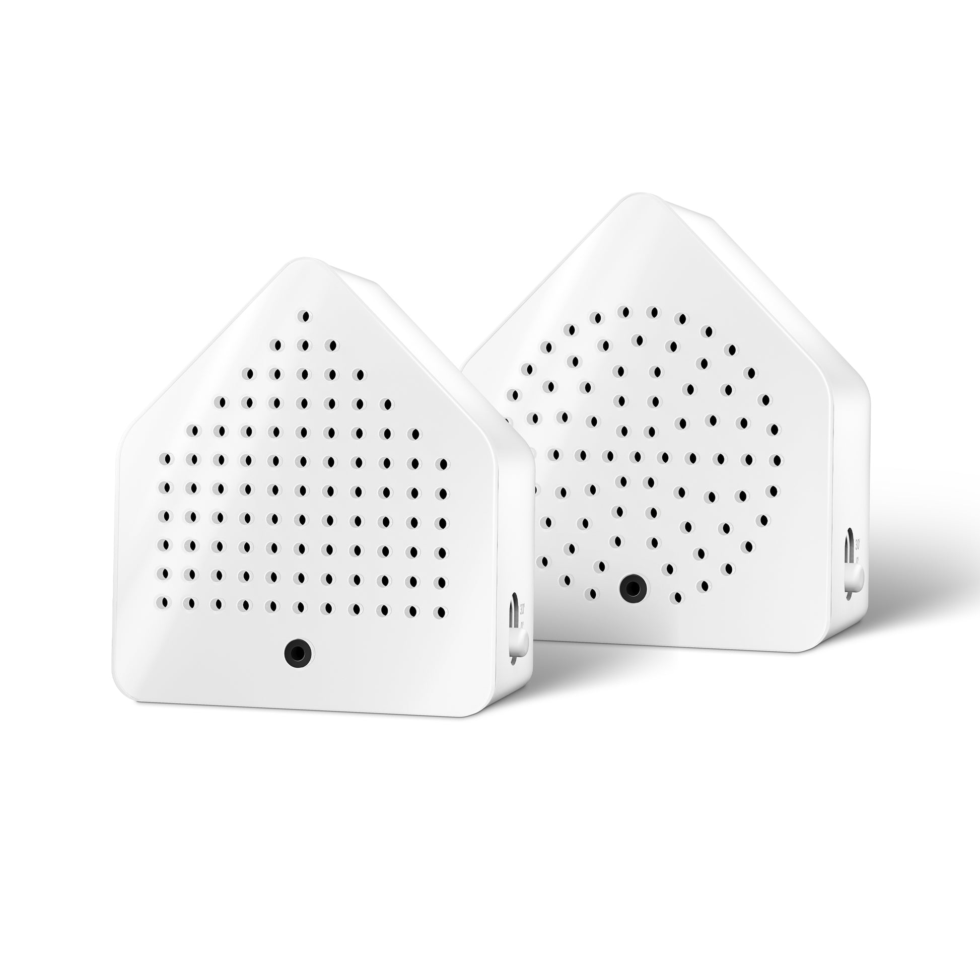 Zirpybox Wit set van 2│Relaxound│Krekelgeluiden│art. 11ZPB0101001│voorkant met witte achtergrond en schaduw
