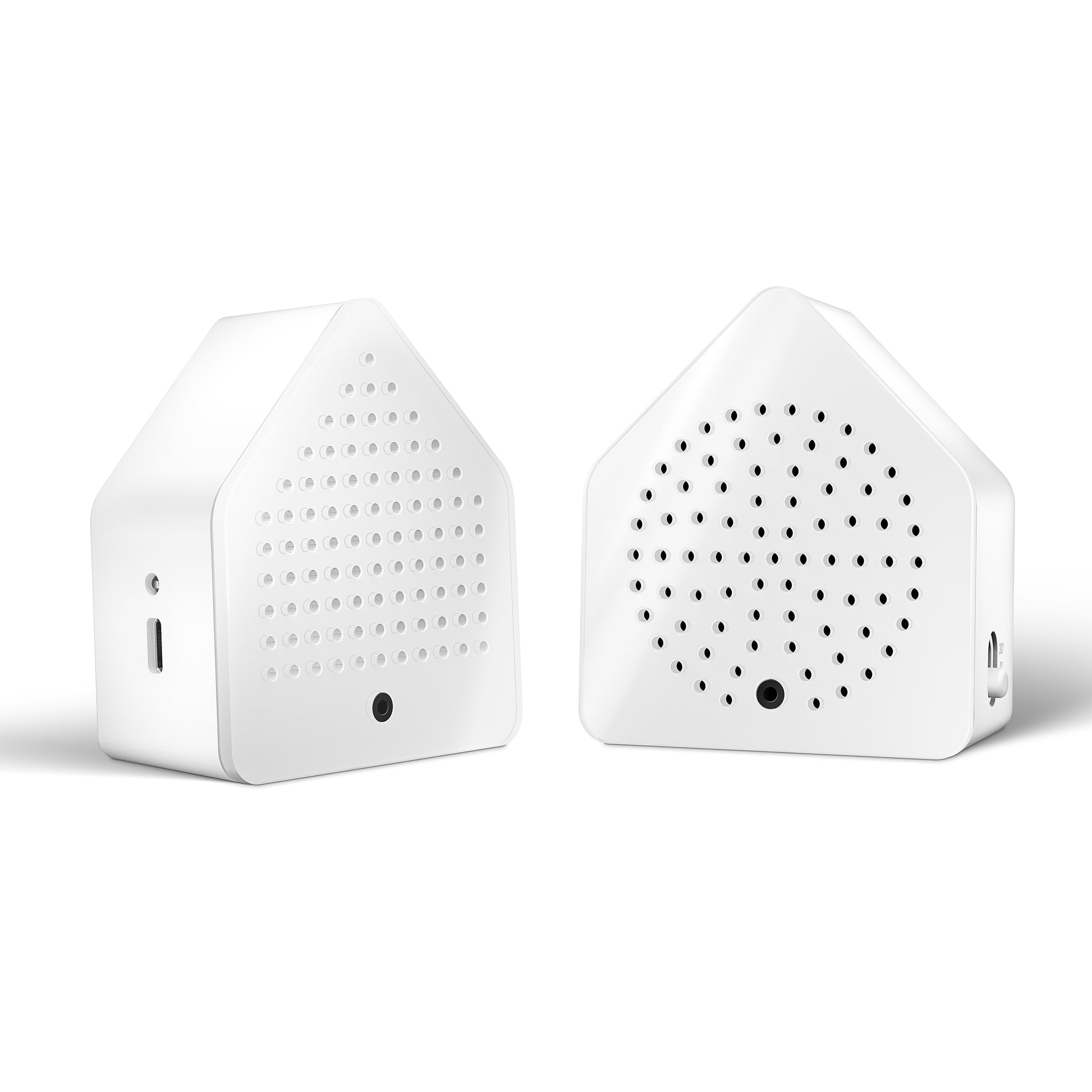 Zirpybox Wit set van 2│Relaxound│Krekelgeluiden│art. 11ZPB0101001│twee boxjes schuin naast elkaar