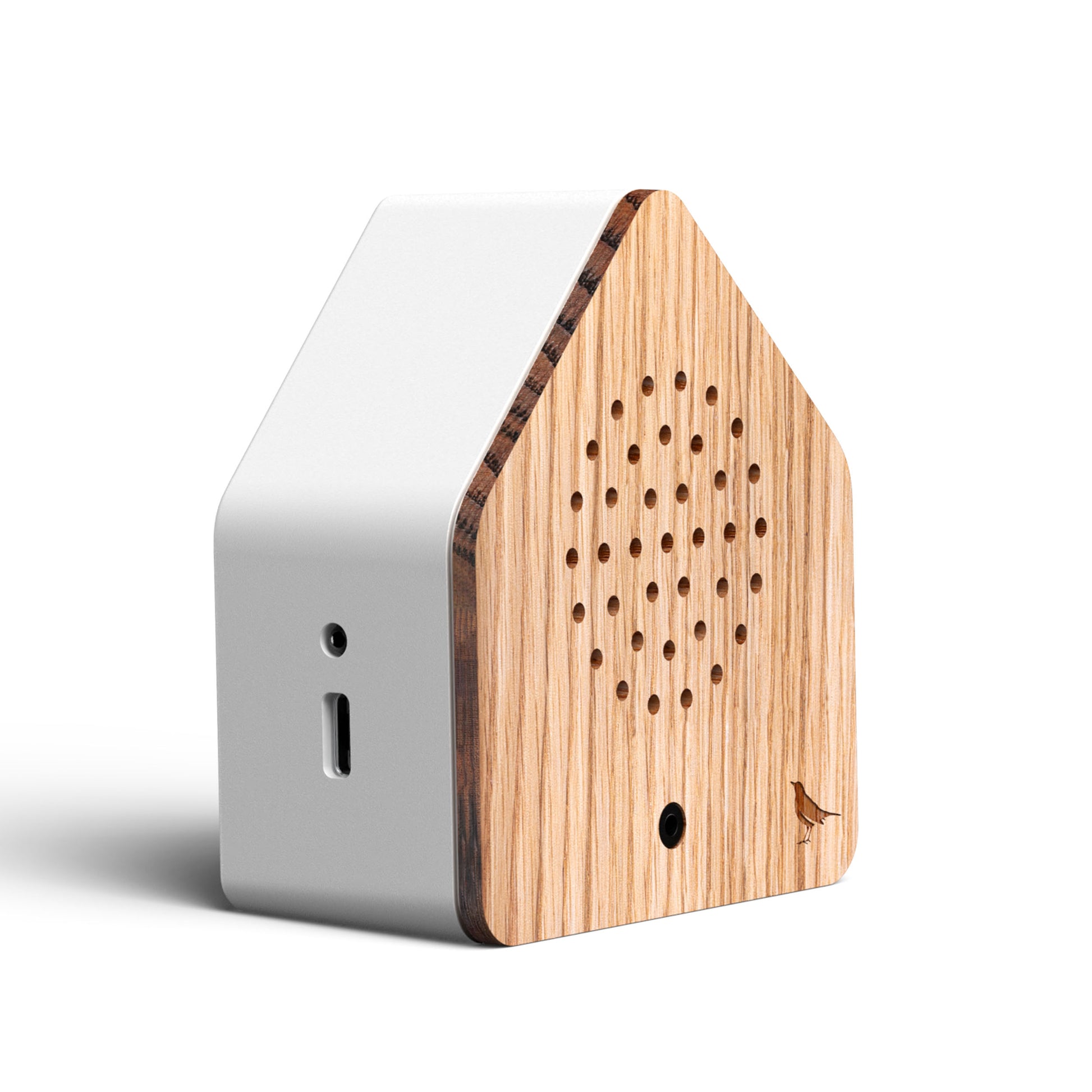 Satellitebox Merel Eiken│Relaxound│art. 11SBB0201001│zijkant schuin