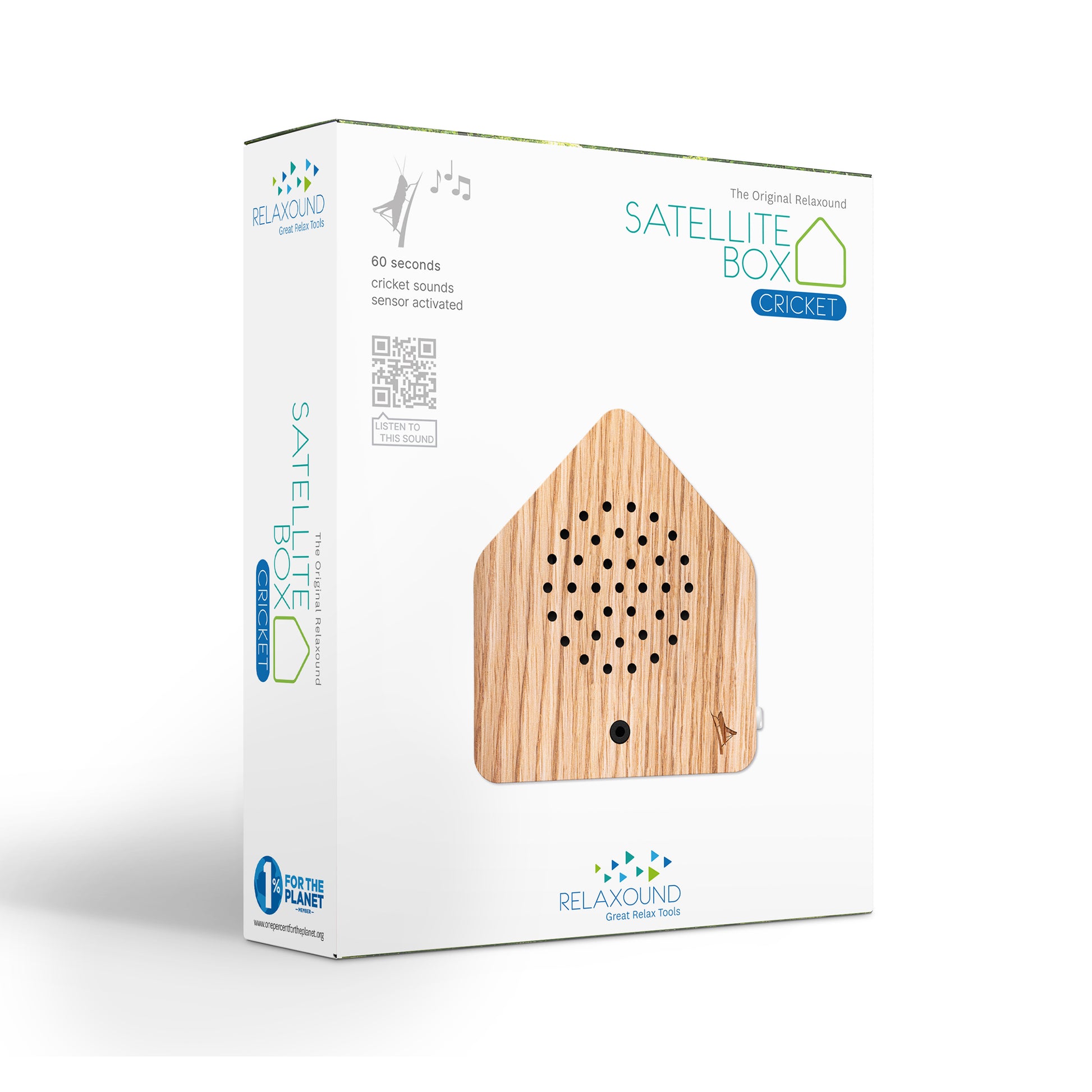 Satellitebox Krekel Eiken│Relaxound│art. 11SCR0201001│verpakking