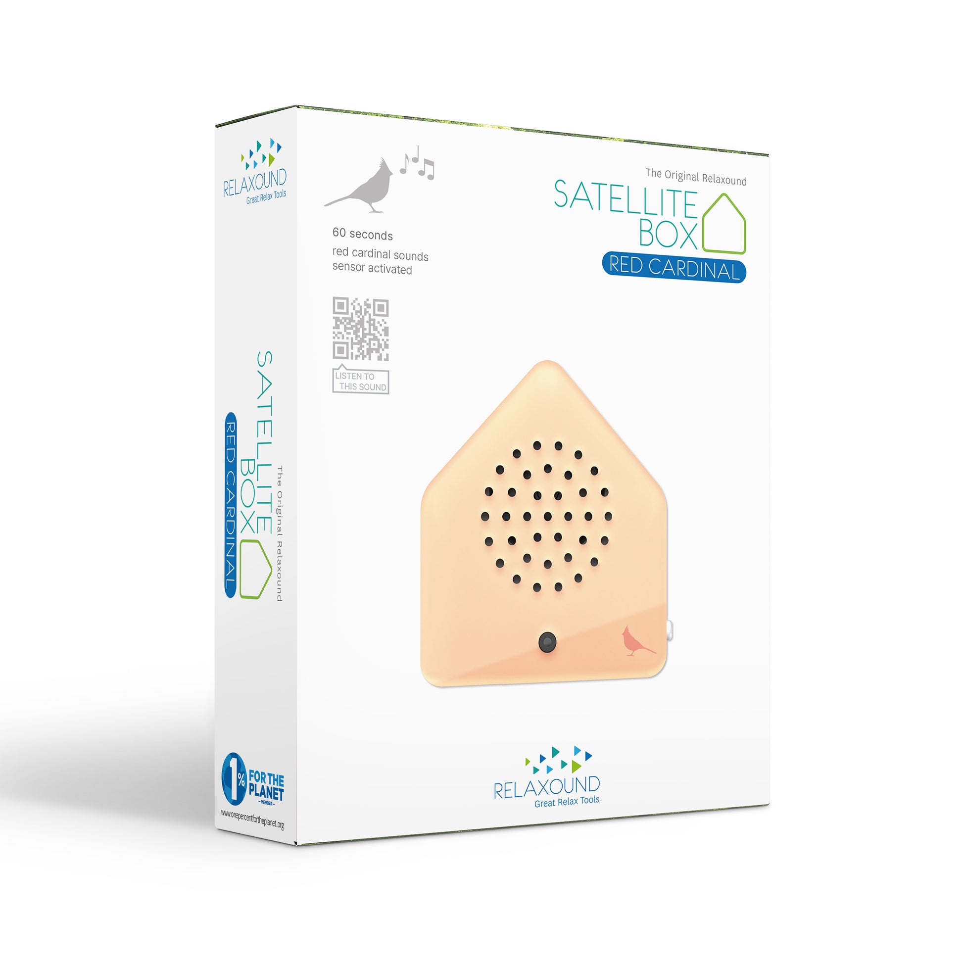 Satellitebox Rode Kardinaal Classic│Relaxound│art. 11SRC0101001│verpakking