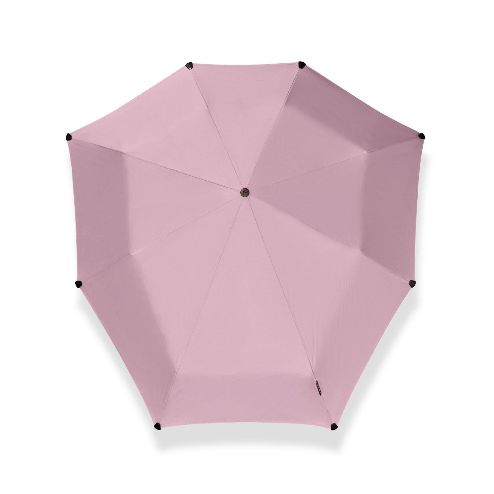 Senz Stormparaplu Mini│Opvouwbaar│Promrose Pink│product foto open bovenkant