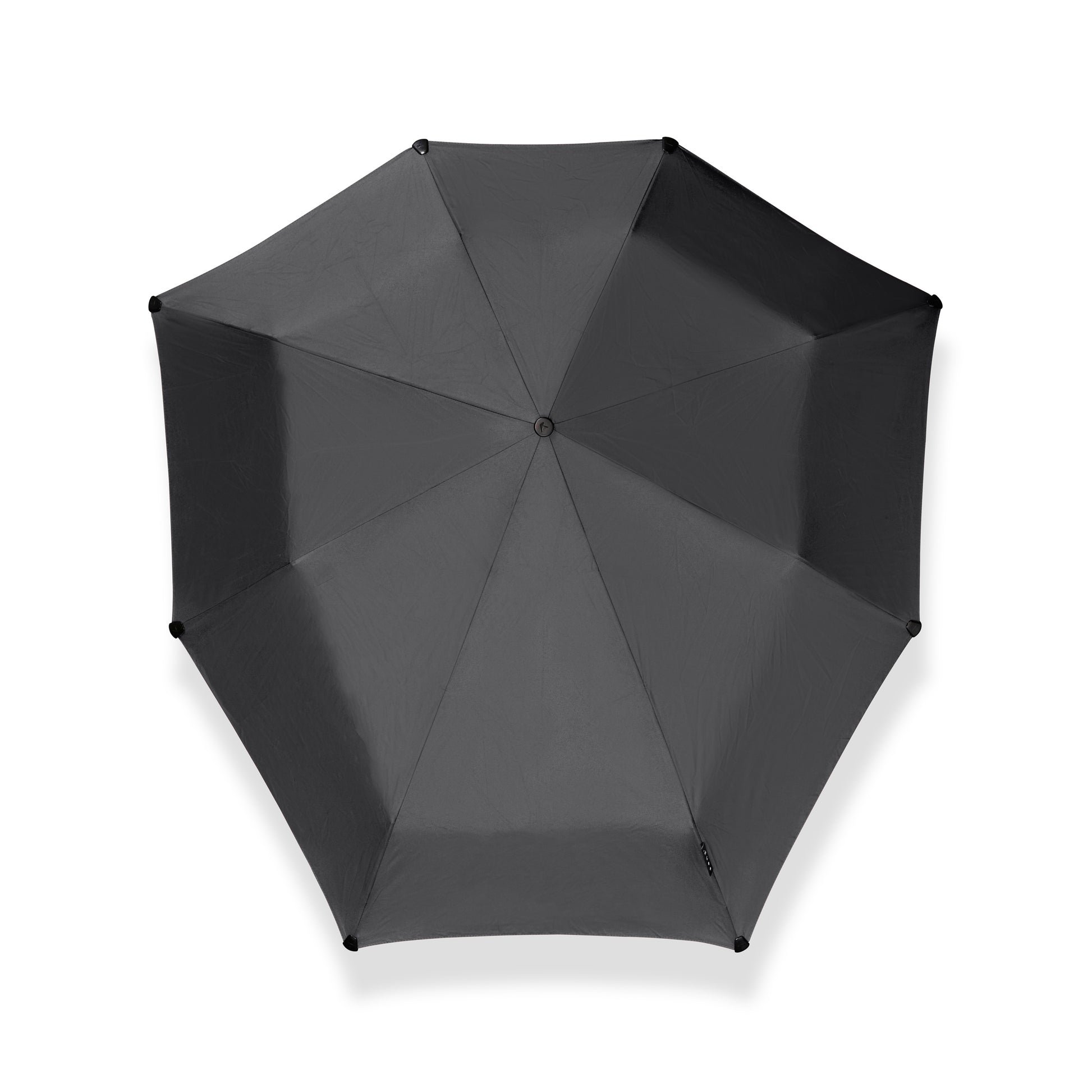 Senz Storm Paraplu Mini│Opvouwbaar│Pure Black│Senz Umbrella│product foto open bovenkant