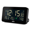 Braun Digitale Wekker BC10B-DCF│Zwart│Radiogestuurd met Temperatuur│voorkant schuin links zonder verlichting