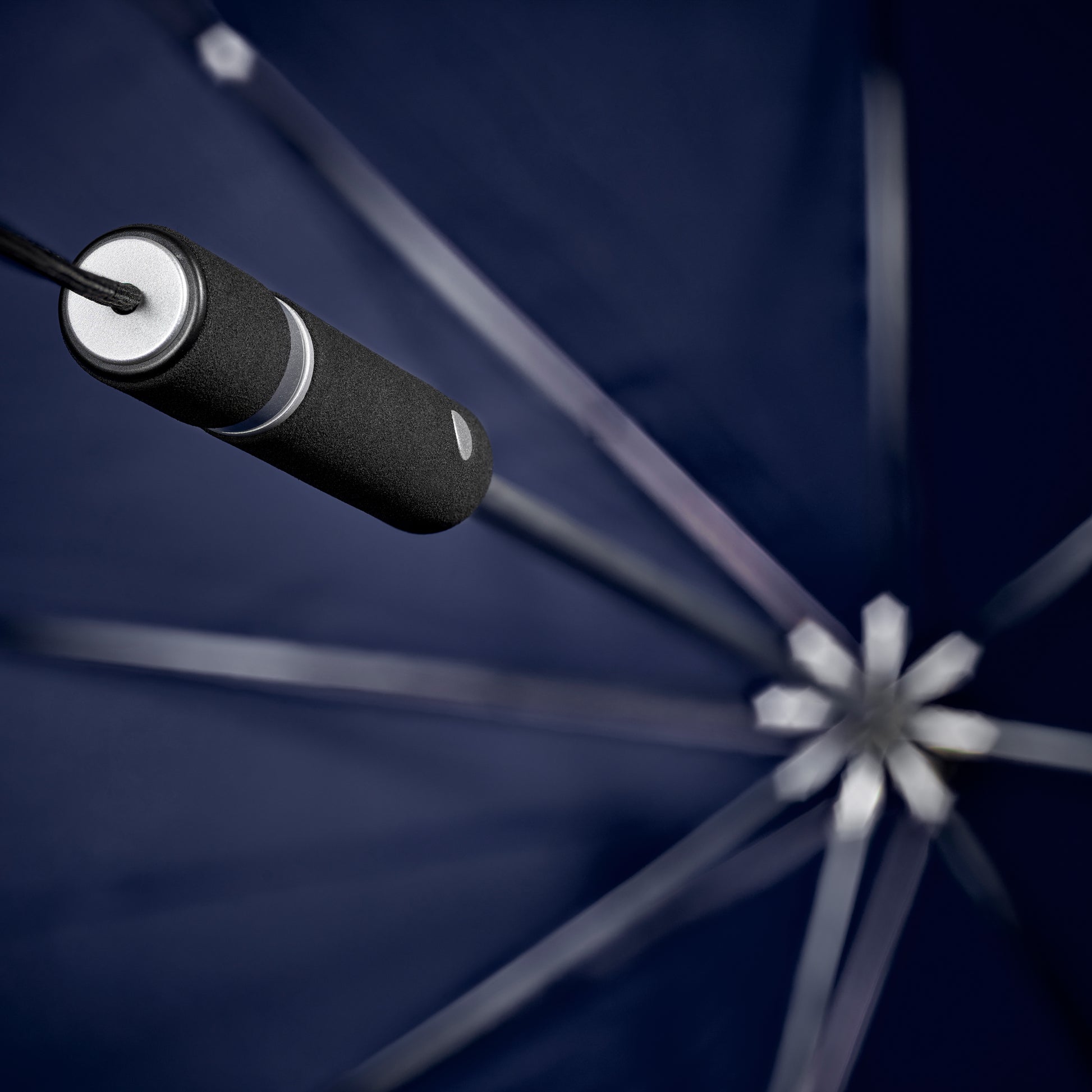 Senz Paraplu Original│Midnight Blue│Storm Paraplu│product foto binnenkant handvat