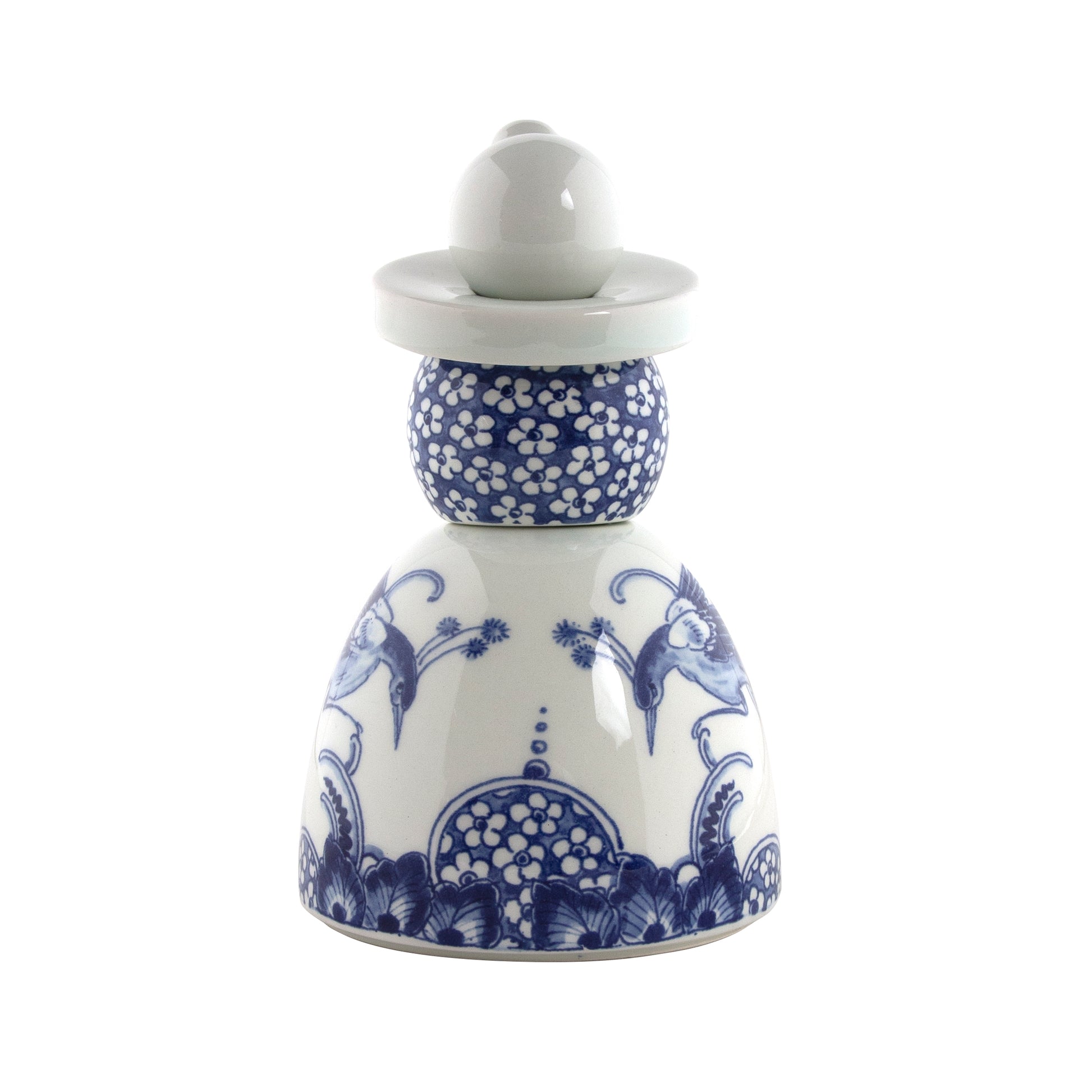 Proud Mary Flower Peacocks│Royal Delft│Porceleyne Fles│art. 46601000│voorkant met witte achtergrond